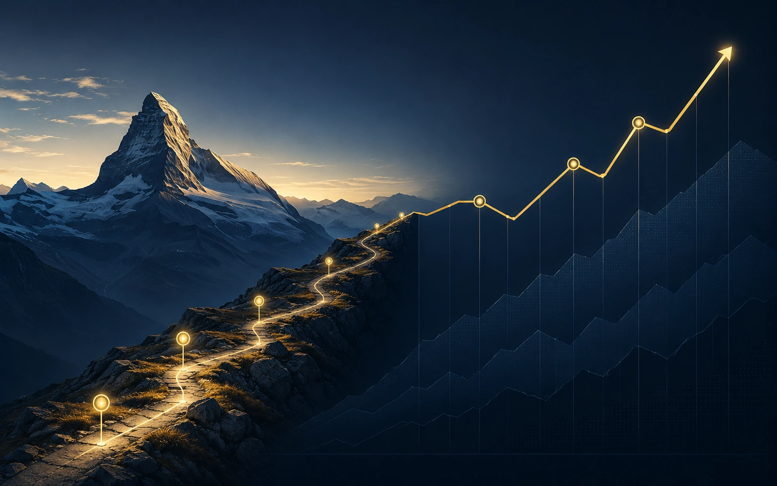 Bergpfad und Finanzkurve verschmelzen — Trail Running als Denk-Framework für das FIRE Mindset